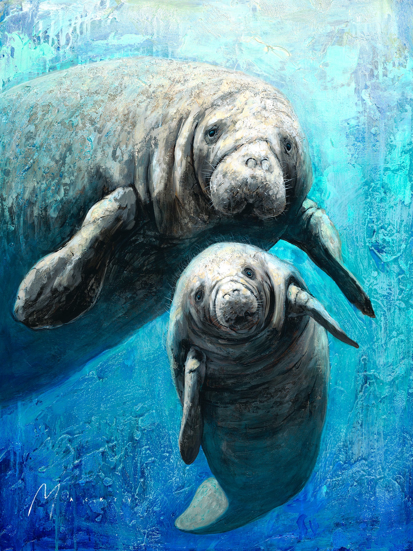 Baby Manatee Turquoise T-Shirt