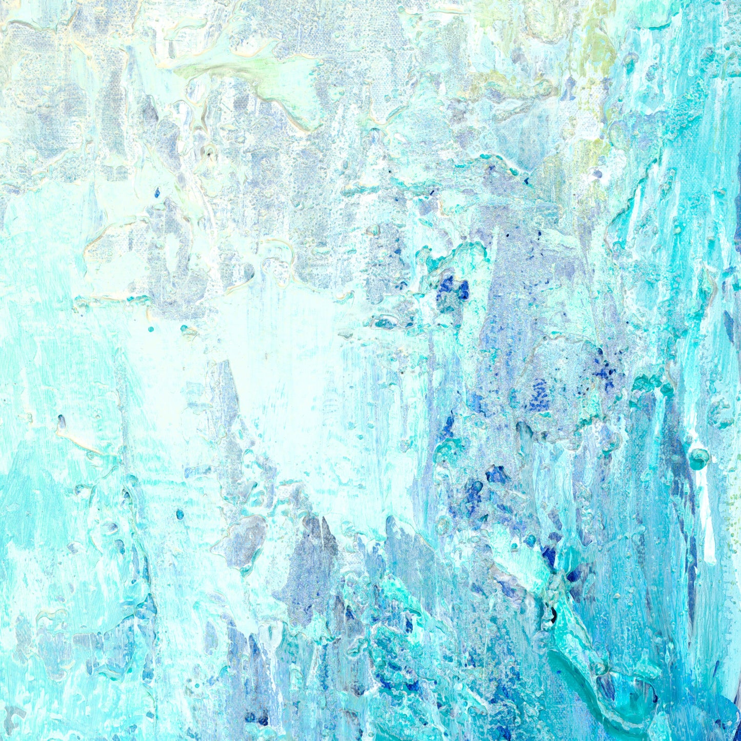 Aqua Abstract Texture Pillow